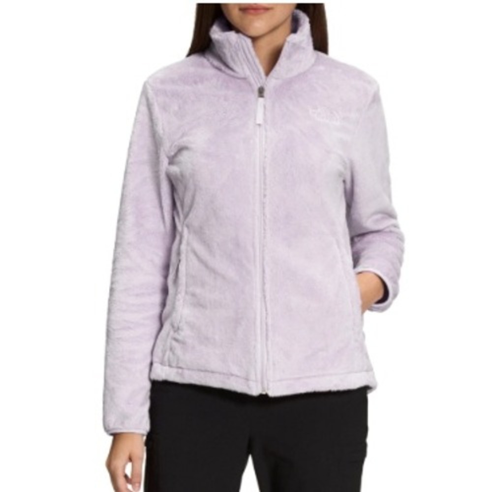 The North Face Osito Lux Fleece Jacket Lavender Purple Plush Full Zip Womens M